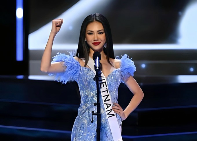 Sau hai tuần tham gia cuộc thi Miss Universe 2023,  Bùi Quỳnh Hoa đã ra về mà không đạt được thứ hạng như kỳ vọng, thậm chí cô còn trượt khỏi top 20. (Ảnh: FBNV)