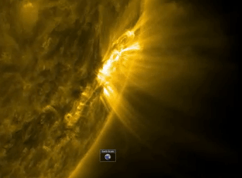 Đài quan sát Solar Dynamics của NASA vừa vừa quan sát được cảnh tượng độc đáo được tạo nên từ các dòng tuôn trào năng lượng plasma trên  bề mặt mặt trời. 