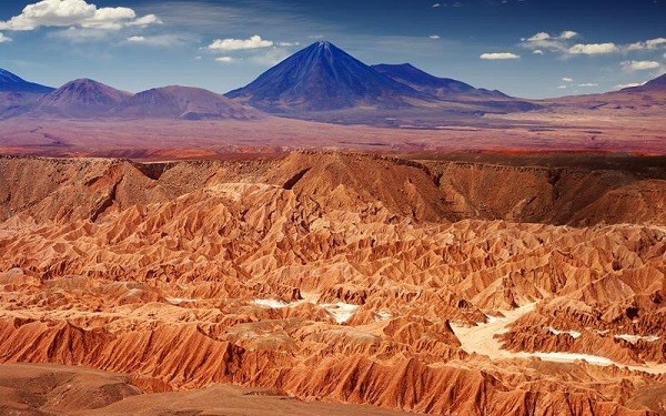 Hoang mạc Atacama hay còn được gọi là sao Hỏa của Trái Đất nằm ở phía bắc Chile, giữa Thái Bình Dương và dãy núi Andes. Nơi đây vốn được Kỷ lục Thế giới Guinness, NASA và Hội địa lý Mỹ ghi nhận là "sa mạc khô cằn nhất thế giới".