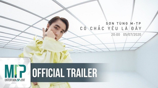 Sau thời gian dài vắng bóng, Sơn Tùng M-TP mới đây đã chính thức trở lại với trailer ca khúc mới có tên ''Có chắc yêu là đây''. Đoạn clip vỏn vẹn 40 giây nhanh chóng đạt thành tích khủng không chỉ tại Việt Nam mà còn xuất hiện trên khắp thế giới.