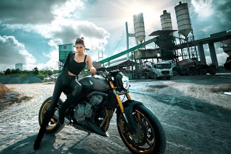 Từ xe nguyên bản là naked bike Honda Hornet 600, chủ xe đã "lột xác" chiếc xe theo dáng streetfighter đầy thể thao và mạnh mẽ. Bên cạnh đó, một số chi tiết  Honda Hornet mạ vàng.