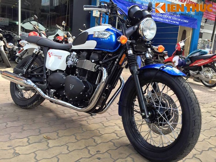  Triumph Bonneville T124 là phiên bản đặc biệt của thế hệ môtô mang phong cách cổ điển của dòng Bonneville hiện tại, được hãng xe Anh Quốc ra mắt vào tháng 7/2015 vừa qua.