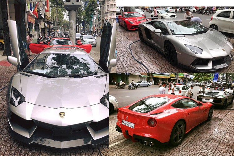 Sự xuất hiện của  siêu xe và xe sang cái tên gồm Lamborghini Aventador, Ferrari F12 Berlinetta, Bentley Continental GT đại diện cho 3 thương hiệu xe sang danh tiếng trên thế giới “hội họp” tại TP. HCM vào ngày 16/7 vừa qua thu hút sự quan tâm đặc biệt của giới mê xe tại Việt Nam.