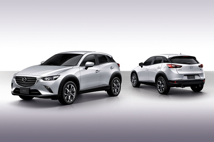 Mẫu crossover  Mazda CX-3 2021 mới vừa được nâng cấp tại thị trường Thái Lan. Xe có 4 phiên bản gồm tiêu chuẩn, Comfort, Proactive và Style, giá bán lần lượt là 768.000, 848.000, 948.000 và 1.048.000 baht (tương đương 563, 622, 695 và 768 triệu đồng). Xe có 5 tùy chọn màu ngoại thất gồm trắng ánh kim, đỏ, xám, trắng ngọc trai và đen tuyền.