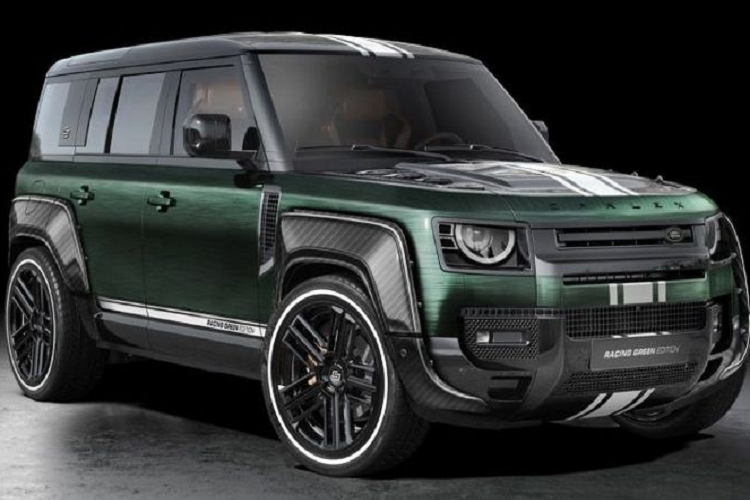 Có giá bán khởi điểm từ 85.000 Euro (khoảng 2,385 tỷ đồng),  Land Rover Defender Racing Green Edition mới được cải tiến khá nhiều ở kiểu dáng bên ngoài lẫn nội thất trong xe. Kết quả là chiếc SUV thể thao trông mạnh mẽ và sang trọng hơn hẳn bản tiêu chuẩn.