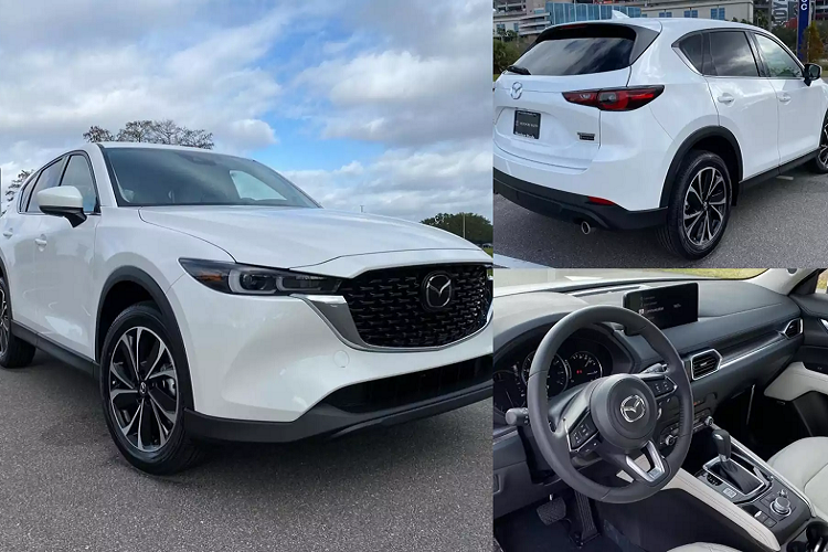  Mazda CX-5 2022 mới phiên bản nâng cấp facelift được hãng xe Nhật Bản tinh chỉnh nhẹ nhàng về thiết kế. Ngoại thất xe được nâng cấp cản trước, khe hút gió rộng và thấp hơn. Lưới tản nhiệt với các thanh mạ crôm, trang bị cụm đèn pha LED mới thiết kế sắc sảo hơn.