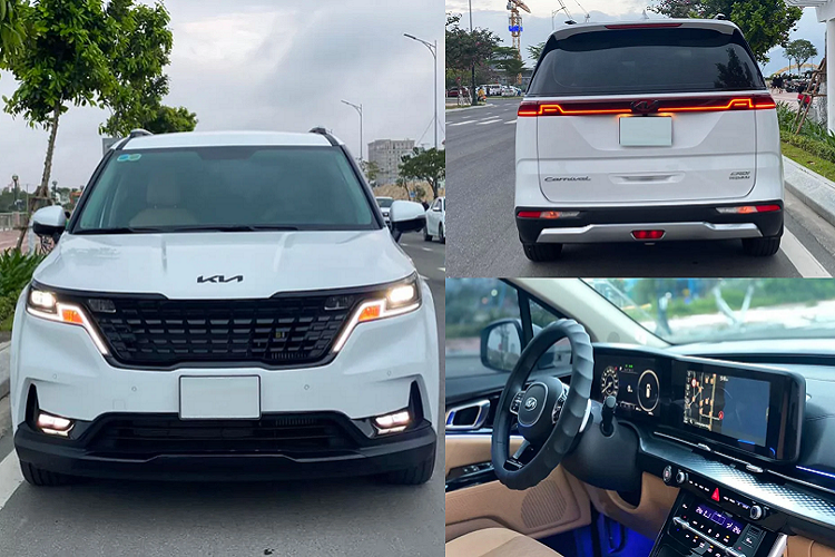 Theo thông tin rao bán, chiếc  Kia Carnival 2022 mới phiên bản máy dầu 2.2D Premium (8 ghế) này được đăng ký lần đầu hồi tháng 1/2022 với ODO dừng lại ở mức 1.000km. Hiện tại, xe đang được chào bán với giá “thách cưới” 1,360 tỷ đồng.