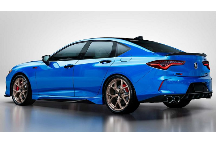 1.Acura: Long Beach Blue    Màu sơn ngoại thất Long Beach Blue được cung cấp trên Acura NSX và TLX Type S dưới dạng tùy chọn với mức phụ phí 1.000 USD (khoảng 23 triệu VNĐ). Màu sơn này nằm trong bảng màu cao cấp (Premium) bên cạnh những màu sơn khác như Indy Yellow Pearl, Thermal Orange Metallic, Source Silver và Casino White Pearl.