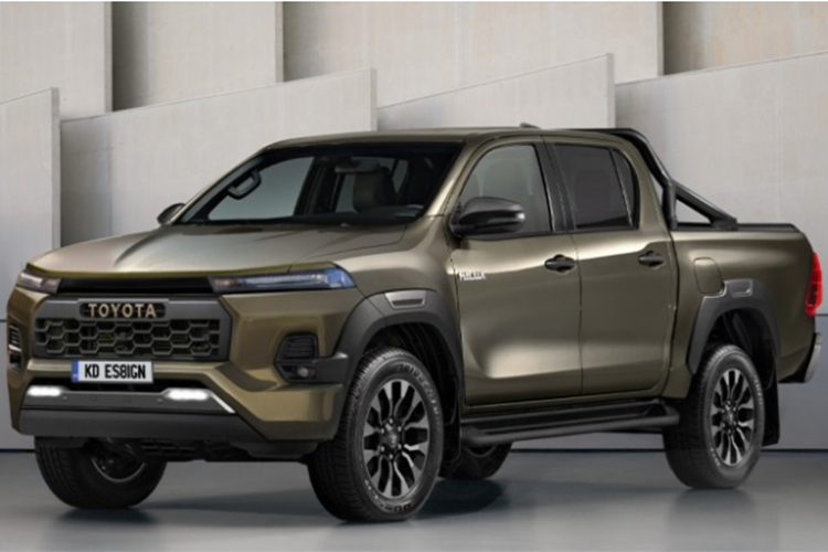 Dựa trên những hình ảnh quan sát được, kênh KdesignAG đã công bố hình ảnh phác thảo của  Toyota Hilux đời mới giúp người dùng có thể hình dung rõ hơn về xe.