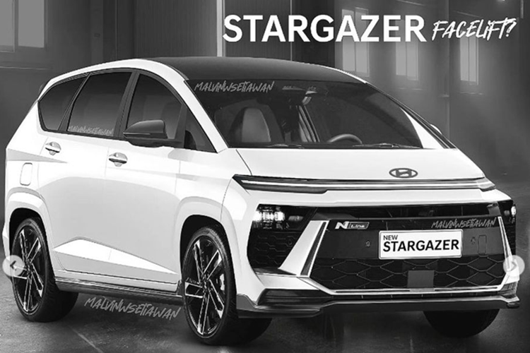 Mới đây, một chiếc  Hyundai Stargazer 2025 mới đã bị bắt gặp khi đang chạy thử tại Hàn Quốc. Dựa trên những hình ảnh mà báo chí Hàn Quốc ghi nhận được, mẫu MPV của Hyundai nhiều khả năng sẽ được làm mới ở khu vực đầu và đuôi xe.