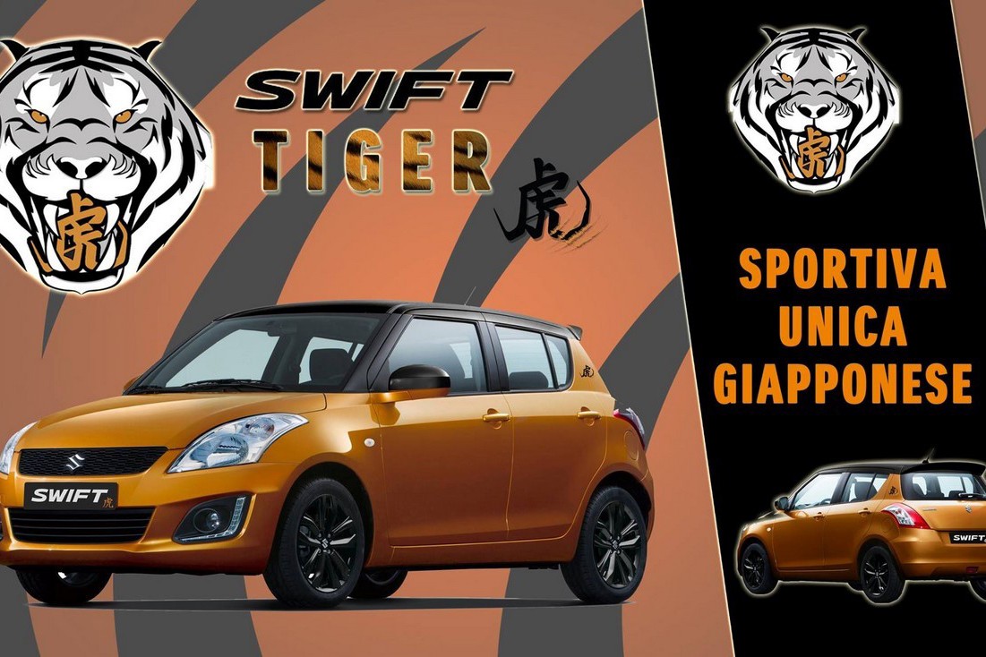 Hãng xe Nhật Bản vừa cho ra mắt phiên bản đặc biệt  Suzuki Swift Tiger với số lượng sản xuất giới hạn 100 chiếc trên toàn thế giới đi kèm giá bán khá hấp dẫn chỉ 13.550 Euro (khoảng 339 triệu đồng).