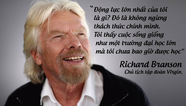  Tỷ phú Richard Branson, chủ tịch tập đoàn Virgin.