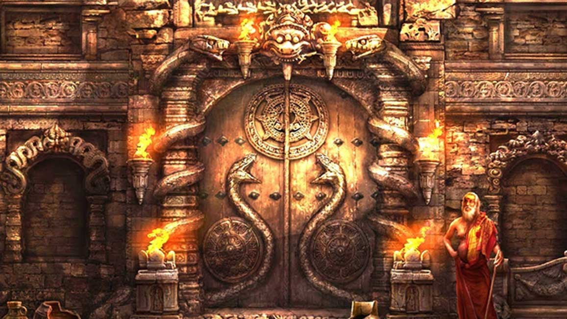 1. Đền thờ Padmanabhaswamy: Là một  ngôi đền cổ ở Ấn Độ, đền Padmanabhaswamy gắn liền với nền tôn giáo huyễn hoặc của nước này. Điều nổi tiếng nhất về nó là kho báu khổng lồ được giấu ở bên trong. Các cuộc tranh cãi xoay quanh đền thờ không chỉ liên quan đến giá trị của kho báu, mà bởi nó còn gắn liền với các vị thần cổ. 