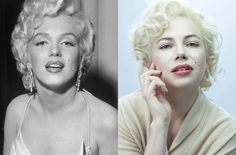 Michelle Williams từng vào vai  Marilyn Monroe trong phim "My Week With Marilyn" (Một tuần với kiều nữ) và nữ diễn viên cho biết cô quyết định nhận vai diễn này vì tình yêu với Marilyn.