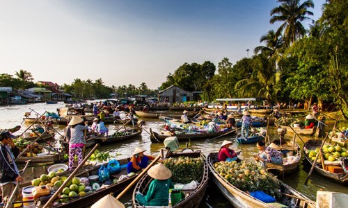 Cái Răng là chợ nổi chuyên mua bán các loại thực phẩm, trái cây, nông sản... của vùng đồng bằng sông Cửu Long. Những chiếc thuyền chở đầy hàng hóa, buôn bán tấp nập trên sông nước tạo nên khung cảnh tuyệt vời, khiến khách hàng dễ dàng mua sắm và có những trải nghiệm thú vị, khám phá cuộc sống của người dân miền sông nước.