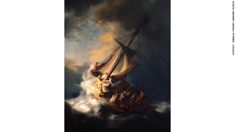  Kiệt tác hội họa "The Storm on the Sea of Galilee" (1633) của danh họa Rembrandt là một trong số 13 bức tranh bị đánh cắp ở Bảo tàng Isabella Stewart Gardner (Boston, Mỹ) năm 1990. Cho đến nay, tung tích của bức tranh nổi tiếng này vẫn là một bí ẩn lớn.