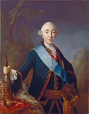 Sinh ngày 21/2/1728 tại Kiel, Đức,  Sa hoàng Nga Peter III kết hôn với Catherine II (tên thật là Sophie Frederike Auguste) vào năm 1745. Catherine là con gái của hoàng tử nước Phổ.