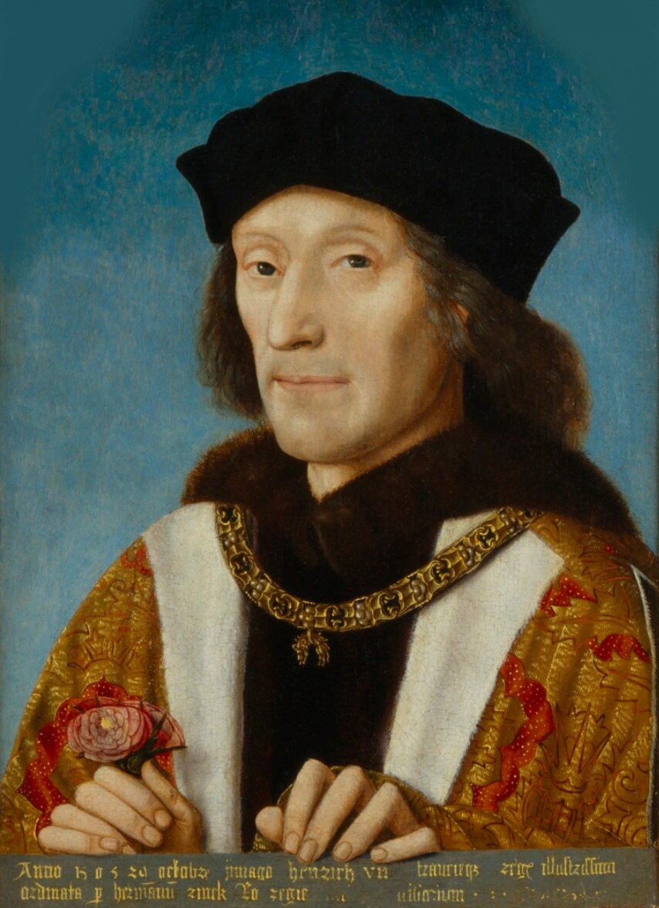  Vua Henry VII (1457 - 1509) nổi tiếng nước Anh lên ngôi báu kể từ năm 1485 sau khi đánh bại Richard III trong trận chiến Bosworth Field.