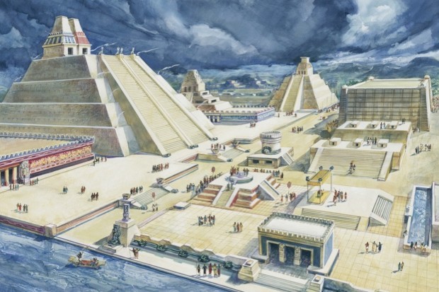  Kinh đô của đế chế Aztec là Tenochtitlan được thành lập vào năm 1325. Ngày nay, kinh đô Tenochtitlan chính là thành phố Mexico của Mexico.