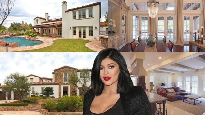 Em út của Kim Kardashian – Kylie Jenner vừa chuyển tới căn nhà có diện tích 450 mét vuông ở Calabasas, California. Mới 17 tuổi nhưng ngôi sao truyền hình kiêm người mẫu là chủ sở hữu ngôi nhà có giá 2,7 triệu USD này. Mặc dù chuyển ra ngoài ở riêng nhưng Kylie vẫn sống gần nhà các chị gái.