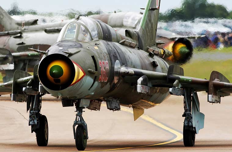 Su-22 là tên gọi biến thể xuất khẩu cường kích Su-17 do cục thiết kế Sukhoi phát triển, được sản xuất tại liên hiệp Komsomolsk-on-Amur từ năm 1969-1990 với tổng cộng 2.867 chiếc. Nó được xuất khẩu rộng rãi tới khoảng 25 nước ở châu Á, châu Phi với tên gọi Su-20 hoặc Su-22. Tuy nhiên, hiện nay chỉ còn  5 nước còn sử dụng máy bay Su-22.