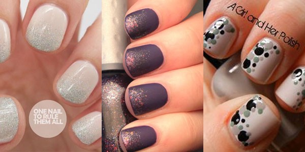 Những  mẫu nail mùa hè lấp lánh: Bước đầu tiên, bạn phải sơn móng tay với tông màu sáng. Sau đó, hãy thêm nhiều màu sắc bột kim tuyến lấp lánh theo sở thích của mình.