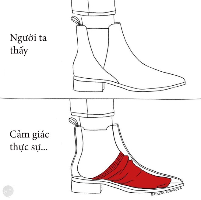 Diện boots trông thần thái và thời trang lắm nhưng cũng bất tiện không kém. Người thì không dám diện tất vì sợ không hợp, người lại chỉ mang nửa tất vì phía trong rộng quá. Nói chung làm đẹp cũng vất vả lắm, không đơn giản đâu.