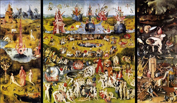 Khu vườn của niềm lạc thú trần gian của Hieronymus Bosch  Tác phẩm hội họa trứ danh Khu vườn hưởng niềm lạc thú trần gian của họa sĩ người Hà Lan – Hieronymus Bosch kể lại câu chuyện về tội lỗi của tổ tông và quá trình sa ngã của nhân loại. Tác phẩm gồm ba bức tranh miêu tả ba không gian khác nhau là Vườn địa đàng, Vườn khoái lạc trần gian và Vườn địa ngục. Sau khi chiêm ngưỡng vẻ đẹp của bức tranh thì bạn có nhìn ra bí mật được tác giả che giấu không?