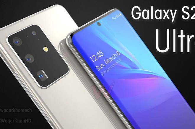 Trước hết, sơ lược về  Galaxy S20 Ultra đó là một chiếc điện thoại cỡ lớn với mô-đun máy ảnh nhiều ống kính đặt trong cụm hình chữ nhật. Mặt trước giống như sự kết hợp giữa Galaxy S10 và Note10. Sản phẩm có các màu Đỏ, Xanh và Đen khá thanh lịch. Nhà thiết kế tuyên bố rằng Samsung đã sử dụng sự kết hợp giữa kím và kim loại cho thân máy. Sản phẩm có độ dày 8,9 mm và sở hữu màn hình khổng lồ 6,9 mm.  