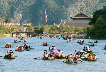 Quần thể danh thắng Tràng An, Ninh Bình trở thành Di sản thế giới tại phiên họp lần thứ 38 UNESCO tại Doha, thủ đô Qatar vào hồi 11h57, tức 15h57 phút giờ Việt Nam ngày 23/6. Ảnh: Vietnamtourism.gov.vn.