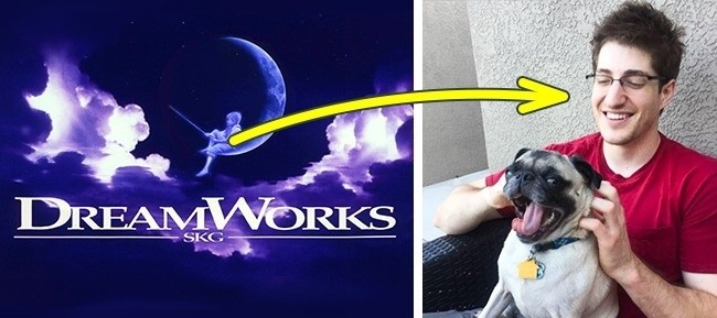  DreamWorks Pictures: Logo đầu tiên của hãng DreamWorks Pictures là hình ảnh một người đàn ông ngồi trên mặt trăng câu cá. Nhưng sau đó, hãng phim quyết định thay thế bằng hình ảnh một đứa trẻ. Hunt là cậu bé được chọn làm hình mẫu cho  logo này, cậu bé sau này lớn lên trở thành một nhạc sĩ tài ba.