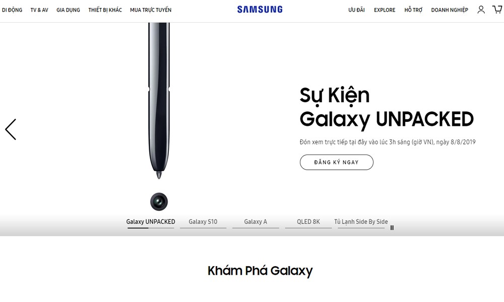 Sự kiện mang tên Samsung Unpacked đã được ấn định diễn ra vào rạng sáng 8/8 theo giờ Việt Nam. Trước thời điểm ra mắt  Note 10, đúng một tuần lễ, hãng công nghệ Hàn Quốc đã mở cổng đặt hàng, cho phép người dùng oder chiếc flagship này.