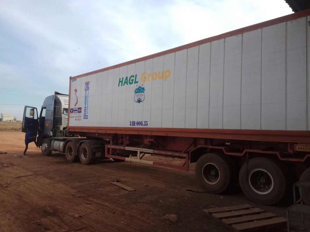 Theo nguồn tin trên website HAGL Group, trong ngày 8/12, công ty của  bầu Đức xuất khẩu container ớt đầu tiên sang qua cửa khẩu Bằng Tường.