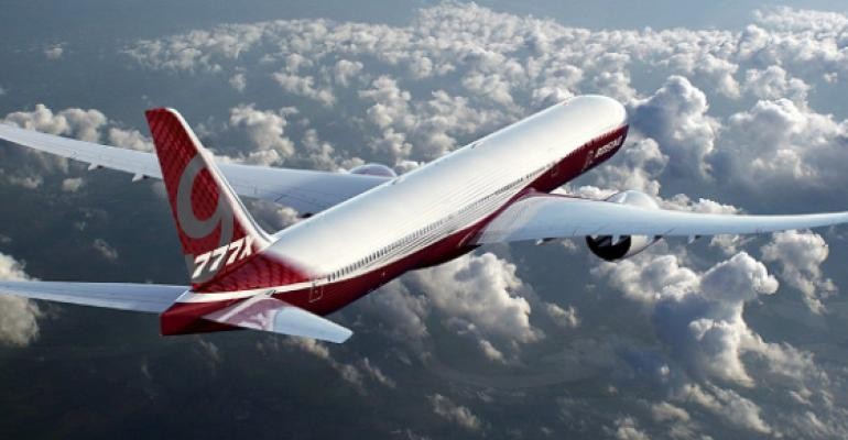 Ngay sau vụ tai nạn rơi máy bay Boeing 737 Max 8 của hãng hàng không Ethyopian Airlines, Boeing thông báo sẽ hoãn buổi ra mắt máy bay thân rộng 777x đã được lên lịch vào thứ Tư (13/3). Ảnh: MRO Network.