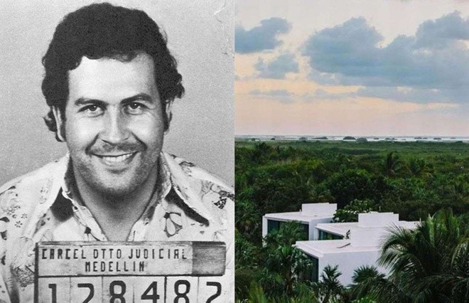 Pablo Escobar: Có tài sản ước tính trị giá tới 30 tỷ USD trước khi qua đời vào thập niên 1990, trùm ma túy khét tiếng người Colombia là một trong những tên tội phạm giàu có nhất lịch sử. Dù sống chủ yếu tại Colombia, Escobar sở hữu một  dinh thự nghỉ dưỡng tại Tulum, Mexico (trong ảnh).