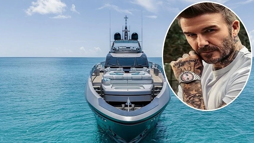 Theo Autoevolution, David Beckham đã "nâng cấp"  du thuyền Riva Argo 90 dài 28,4 m giá 6,6 triệu USD (khoảng 150 tỷ đồng) của mình lên siêu du thuyền Riva 130 Bellissima.