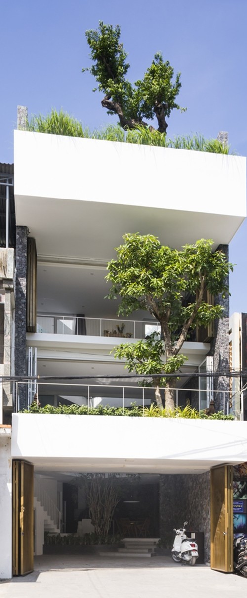 Tọa lạc tại thành phố Nha Trang, 204 House là một dự án nhà riêng lẻ có diện tích đất là 117m2, mặt tiền rộng 6m. Ảnh: Hiroyuki Oki