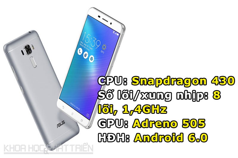  Asus ZenFone 3 Laser được tuỳ biến trên giao diện ZenUI 3.0.