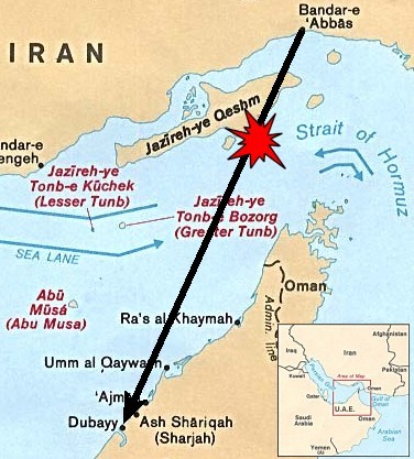 Ngày 3/7/1988, chiếc máy bay chở khách Airbus A-300 203 B2, tên đăng ký EP-IBU của hãng hàng không Iran Air cất cánh từ sân bay Bandar Abbas trong hành trình đến sân bay Dubai đã bị tàu chiến USS Vincenne của Mỹ bắn hạ bằng tên lửa vì "tưởng lầm" là máy bay chiến đấu Iran. Tất cả 290 người gồm hành khách và phi hành đoàn trên chuyến bay đã tử nạn.