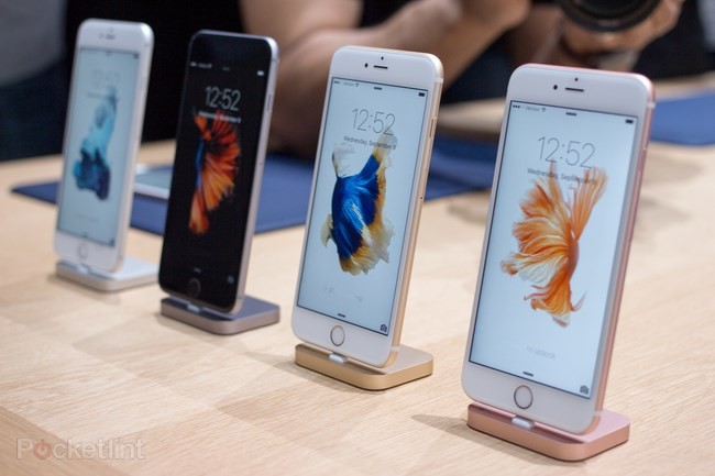 4 tùy chọn màu của  điện thoại iPhone 6s.