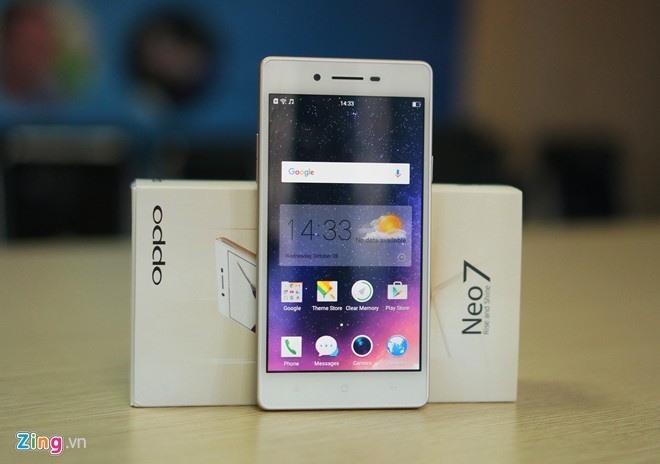 Ngay sau khi chính thức ra mắt tại thị trường quốc tế,  điện thoại Oppo Neo 7 đã có mặt tại thị trường trong nước (từ 30/10). Giá niêm yết của sản phẩm này là 3,99 triệu đồng.