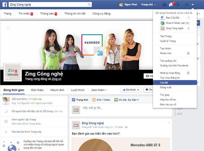  Tin nhắn rác trên Facebook thường được gửi đến thông qua công cụ hỗ trợ spam và không thể ngăn chặn, nhưng người dùng Facebook có thể cài đăt để lọc từ những người không có quan hệ bạn bè. Bước 1: Từ giao diện chính của trang Facebook, vào Cài đặt​.