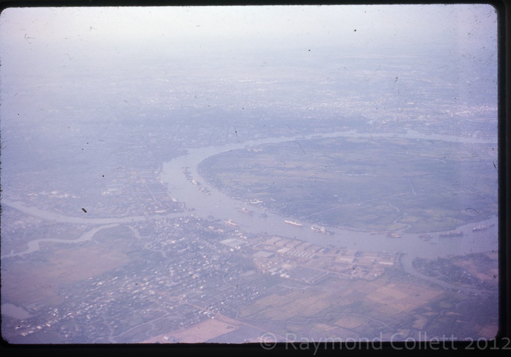 Toàn cảnh  Sài Gòn năm 1972 nhìn từ máy bay.