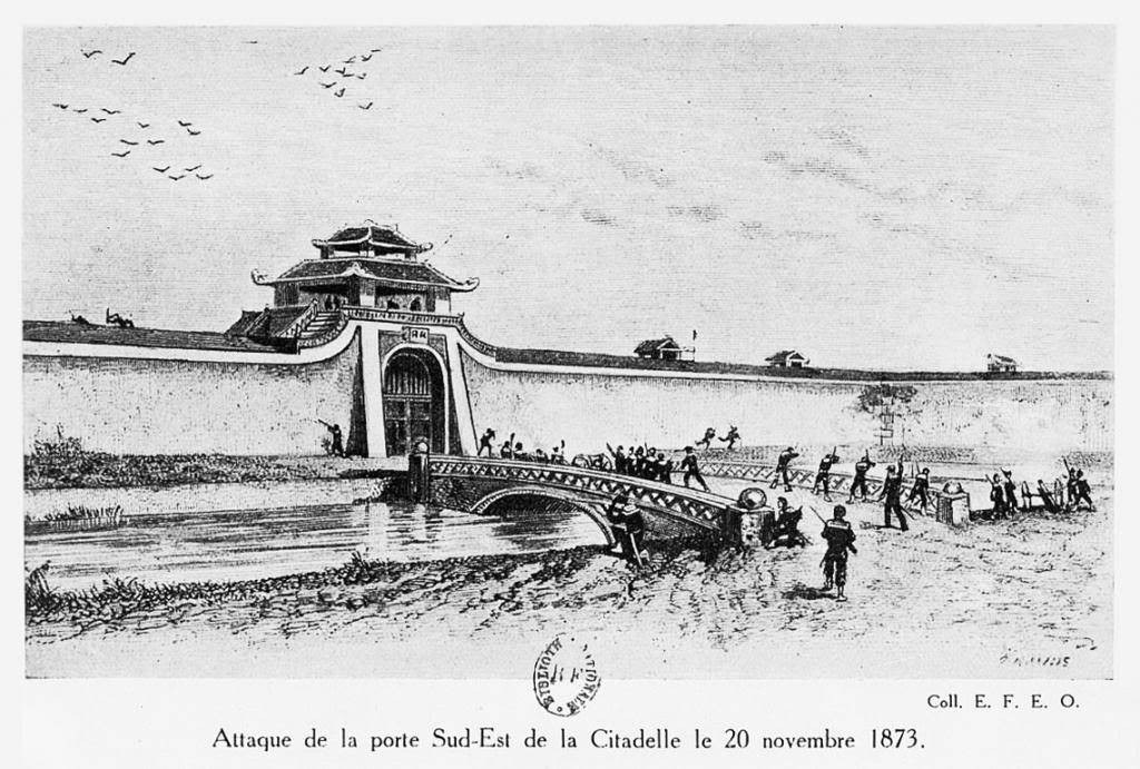 Quân Pháp tấn công cửa Đông Nam thành Hà Nội ngày 20/11/1873.