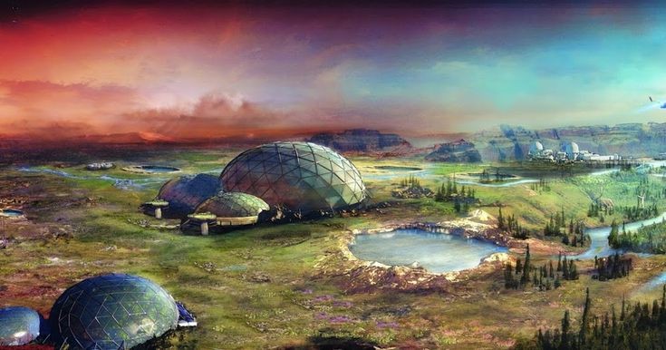  Khái niệm Terraforming:  Terraforming xuất phát từ hai từ Latin: "terra" (đất) và "formare" (hình thành). Nó chỉ quá trình biến đổi một hành tinh hay vệ tinh không có sự sống thành một môi trường có thể sống được. Ảnh: Pinterest.