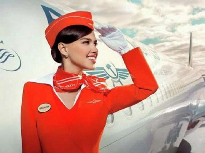 Từ lâu, đội ngũ nữ tiếp viên đã làm nên thương hiệu của Hãng hàng không Nga Aeroflot.