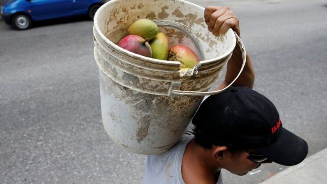 Tình hình kinh tế tại  Venezuela đang xấu đi. Hiện tại, quốc gia của những hoa hậu là nước có tỷ lệ lạm phát cao nhất thế giới. Thực trạng này đẩy đất nước vào tình cảnh thiếu lương thực cơ bản và nguồn điện bị cắt. Tuy nhiên, mùa xoài chín sẽ giúp bổ sung thêm dinh dưỡng và chế độ ăn uống của người dân Venezuela.