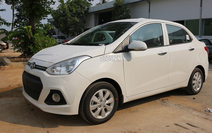 Hyundai Grand i10 sedan 1.2L 5MT là mẫu xe  ôtô sedan giá rẻ có giá 439 triệu đồng (Ảnh: Otos.vn)