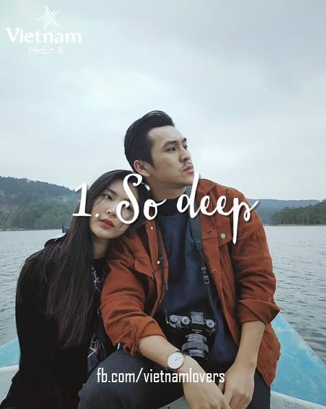 Kiểu chụp ảnh "so deep" hay còn được giới trẻ gọi với cái tên "diễn sâu" khá thịnh hành, nó không chỉ thích hợp với các bạn thích chụp đơn mà còn khá hợp với các cặp đôi. Nếu muốn có những tấm ảnh đẹp trong  mùa Valentine này bạn cùng người ấy nên thử.