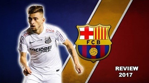 Barca có tân binh đầu: Theo thông tin  chuyển nhượng bóng đá mới nhất từ truyền thông Tây Ban Nha, CLB Barcelona đã hoàn tất bản hợp đồng chuyển nhượng với tiền vệ Lucas Lima của Santos theo dạng chuyển nhượng tự do, khi giao kèo của Lucas Lima hết hạn vào tháng 12/2017. Đây là thông tin tương đối bất ngờ vì trước đó 'gã khổng lồ' xứ Catalan đã liên hệ với một số cầu thủ lớn vào mùa hè này, bao gồm Marco Verratti (Barca) và Philippe Coutinho (Liverpool). Ảnh: Marca